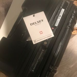Delsey Paris checked bag luggage